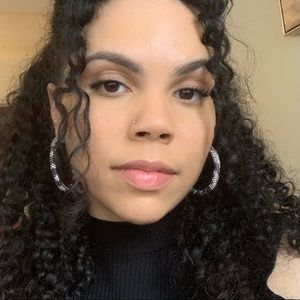 Lightweight Rhinestone Hoop Earrings- Snow Leopard